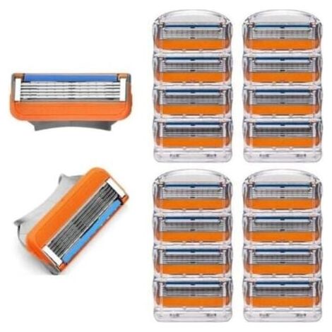 Rasoirs Homme 16 Lames Compatibles Fusion 5, 5 Couches, Tête Amovible, Indicateur Lubrification (1/4)