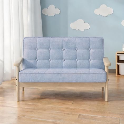 Fauteuil enfant bois et tissu 77 x 42 x 48 cm (1/5)