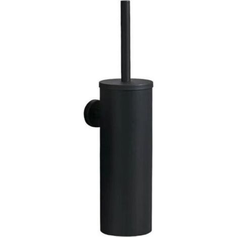 Noir Brosse de Toilette avec Porte-balai WC Mural pour Salle de Bains en Acier Inoxydable (1/5)