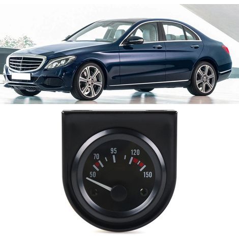 52 mm (2 Zoll) Aluminium-Ölthermometer für 12-V-Fahrzeuge, Temperaturbereich 50–150 °C mit Sensor