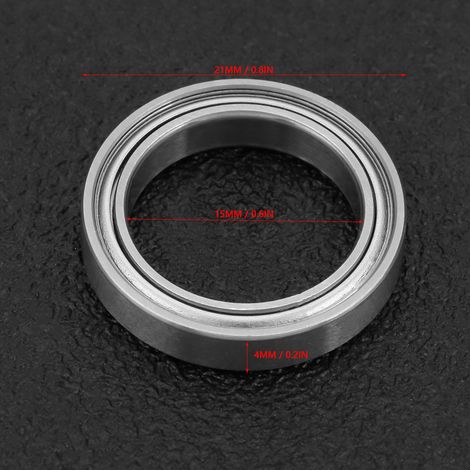 10 abgedichtete Rillenkugellager, Typ 6702ZZ, dünne Platte, 15 x 21 x 4 mm (1/5)