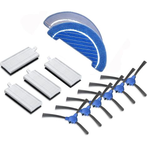 Kit de réparation pour brosse latérale et filtre et serpiller pour aspirateur pour Conga 1090 (1/5)