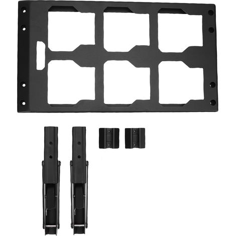 Support pliable de remplacement pour le rangement latéral de la boîte à outils Milwaukee, compatible avec les rails, aucun perçage requis, permettant d'économiser de l'espace, peut être monté au mur o