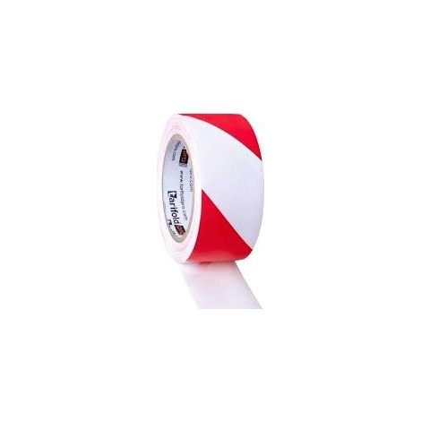NASTRO SEGNALETICO BIANCO ROSSO 50MM 33M