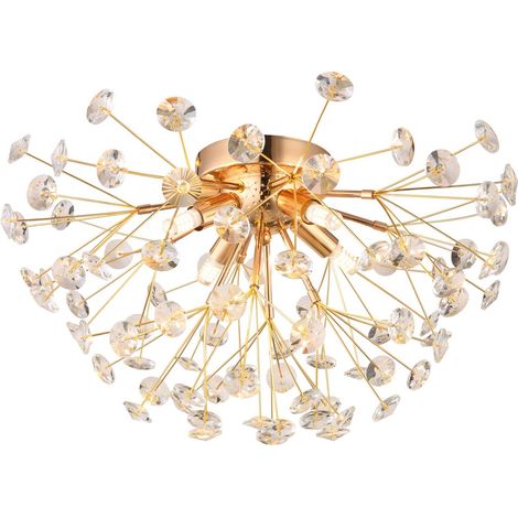Globo - plafoniera - KATRINA - oro - vetro - Ø 45cm - G9 - 64135D