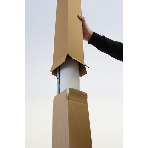 Faltkarton 1-wellig Höhenrillung Maße 250x250x190mm Qualität 1.20 B braun braun (1/2)