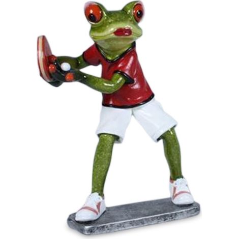 Froschfigur beim Tischtennis (1/2)