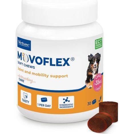 Complément alimentaire pour chiens VIRBAC MOVOFLEX S croquettes 30 pièces