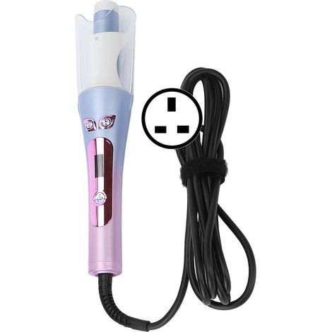 Boucleur à cheveux automatique portable, gradient de couleurs, double usage humide/sec, fer à friser intelligent 100-240V avec fiche UK (1/5)