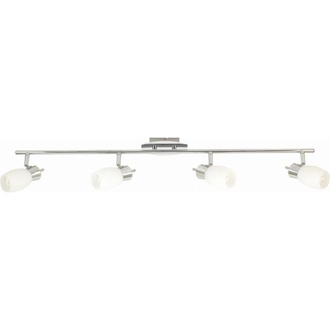 Plafoniera Candellux Mango 4 luci G9 in metallo cromo/bianco (1/2)