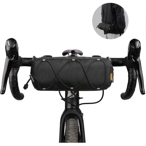 Sacoche guidon vélo – Avec bandoulière – Pour vélo course, VTT – Imperméable (1/5)