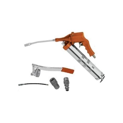 Ingrassatore / Pistola ingrassatrice / Pompa grasso combinata ad aria compressa / pneumatica e manuale / a leva 500ml