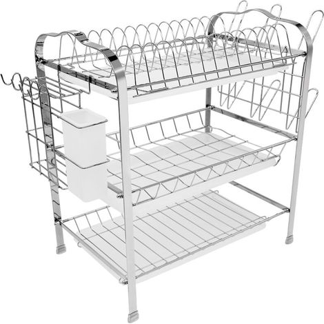 Égouttoir à Vaisselle Chromé à 3 Niveaux Type 2 (1/5)