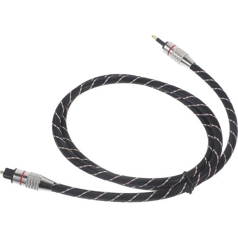 Câble Optique Audio Numérique pour Home Cinéma Câble Audio Fibre Optique Compatible avec Télévisions et Consoles de Jeux (1/5)