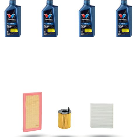 Kit tagliando 3 FILTRI e 4L OLIO compatibile con Alfa Romeo Mito (955) 0,9 Twin Air Turbo 63kw dal 2012 (1/5)