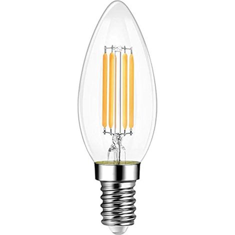 C35 E14 4,5W 470lm Warmweiß 2700K IP20 Universelle LED-Glühbirne mit Glühfaden, birnenförmig, Ersatz für Schlafzimmer, Küche, Wohnzimmer (1/2)