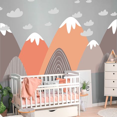 Stickers enfant montagnes scandinaves franscika 60 x 90 cm (1/5)