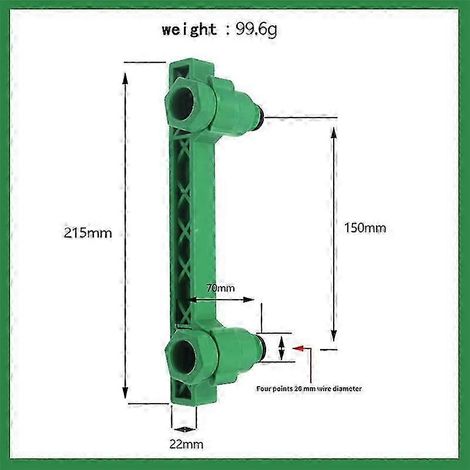 Support de robinet de douche 2 pièces, tuyau PPR 4 points, double mitigeur d'eau, positionneur d'ouverture avec accessoires (1/5)