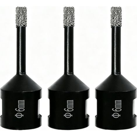 Foret Diamanté pour Carrelage 6mm M14,Scie Cloche,Foret à Carotter 3 pièces (1/5)