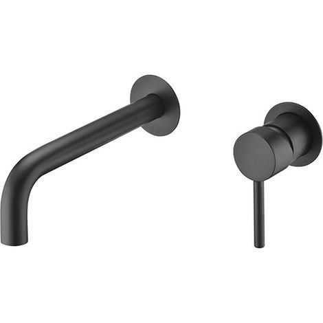 Rubinetto lavabo incasso - Miscelatore incasso - Rubinetti bagno per lavelli Nero Opaco (1/3)