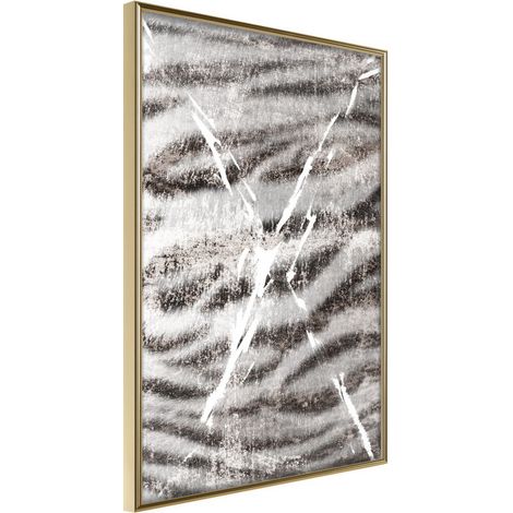 Affiche Murale Encadrée "Predator Skin" 30 x 42 cm Or