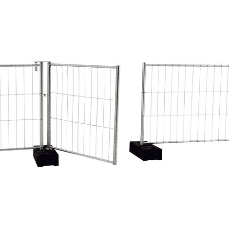 Clôture de chantier avec porte 1200 mm – Hauteur 1200 mm – Cadre en tube d'acier galvanisé – Résistance à la corrosion