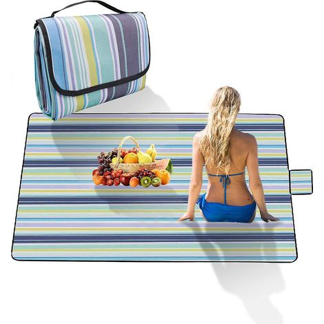 couverture De Pique-niques15080cm, Tapis De Pique-nique En Tissu Oxford 600d Et Couche Pvc, Nappe Picnic Pour Les Voyages, Pique-nique, Camping(b (1/5)