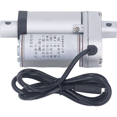 Actionneur linéaire électrique, course de 20 mm, poussée de 1000 N, pour équipements de machines, 24 V (1/5)