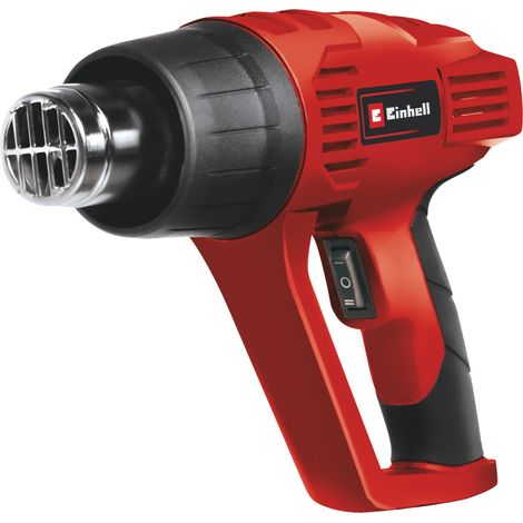 Einhell Heißluftpistole TH-HA 2000/1 (2000 W, 2 Temperaturstufen 350°/550°, Überhitzungsschutz, inkl. 4 Düsen und Farbkratzer)