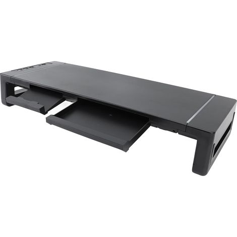 Support De Moniteur De Bureau, avec Station d'accueil 8 en 1, Support De Téléphone, Tiroir, Roulement De 25KG (1/5)