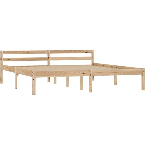 Giroletto senza Materasso 160x200 cm in Legno Massello di Pino vidaXL