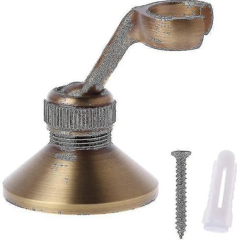 Douchette murale en laiton antique avec design rotatif et réglable (1/5)