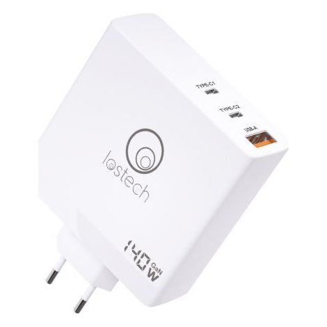 1PZ CARICATORE 140W ULTRARAPIDO 2 USB CON 1 USB A