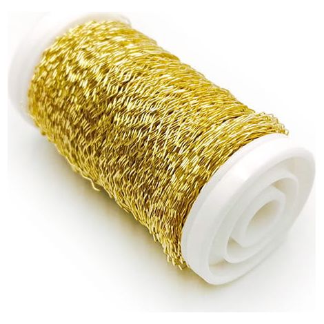 Filo per fioristi - Ondulato - Oro - 70 m (1/2)