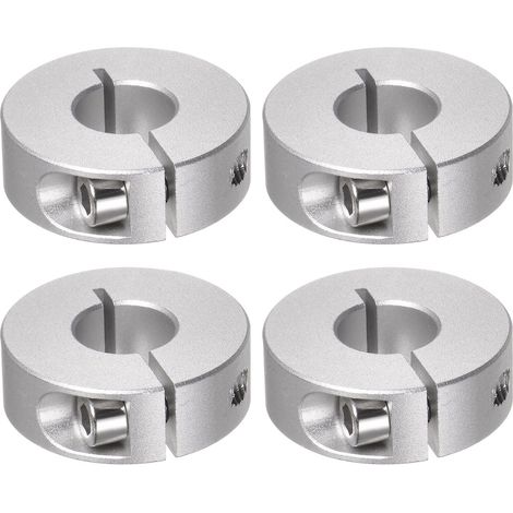4pcs Bague de Réglage Bague Arrêt d'axe Butée Arbre Collier 14mm Alésage Aluminium Alliage Diviser Colliers Vis, 35mm OD, 12mm Largeur pour Roue Brouette Pont Boîte Vitesses (1/5)