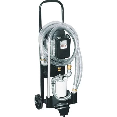 Sodise – Pompe à huile à palette 230V – Débit 25/30 L/min – Moteur avec protection thermique – Tuyau aspiration 2m – Filtre 10 microns (1/2)