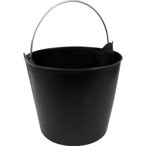 Sealey Heavy-Duty Flexi Tub 26L with Metal Handle - Black SFT26H (1/5)