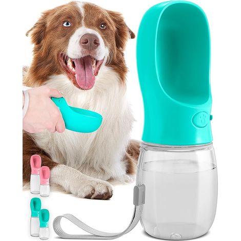 Bouteille d’eau pour chien, distributeur d’eau portable pour chien de voyage étanche - Bol à boire parfait pour chiot sur le pouce pour la marche et la randonnée en plein air - Accessoires pour animau (1/5)