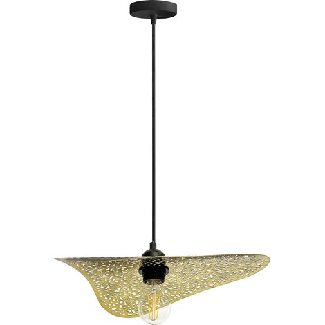 LAMPADA A SOSPENSIONE APP1467-1CP BLACK/GOLD E27