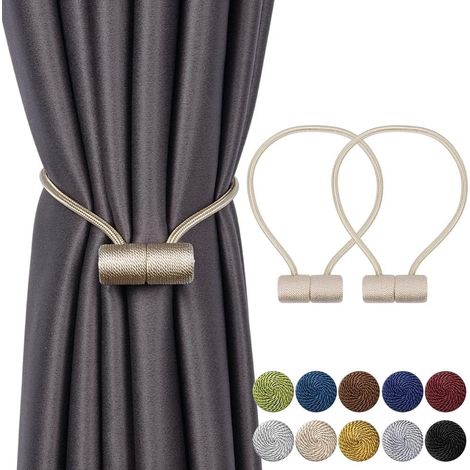 Lot de 2 attaches magnétiques pour rideaux 16 pouces, clips de maintien décoratifs pour maison (1/5)