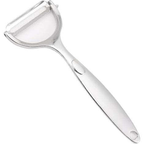 Set mit 2 Gemüseschälern aus Edelstahl – ergonomisch, multifunktional und langlebig – ultrascharfe Klinge für Kartoffeln, Karotten, Obst und Spargel