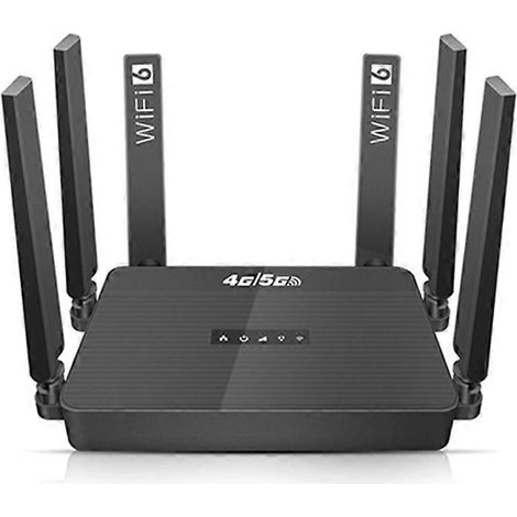 Routeur cellulaire 4G/5G LTE, routeur Wi-Fi 6, avec emplacement pour carte SIM et batterie, prend en charge les utilisateurs 32 bits, routeur Wi-Fi sans fil compatible.