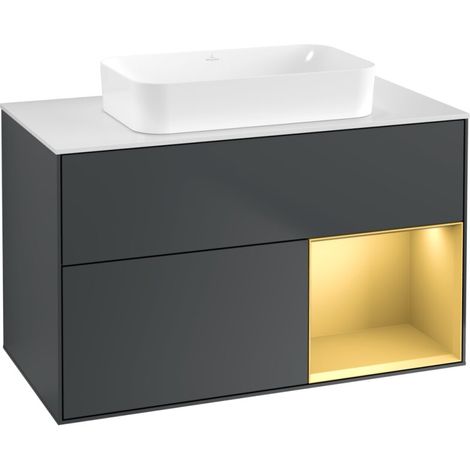 Villeroy & Boch F661HFHG Meuble sous-plan Finion F66 (1/2)