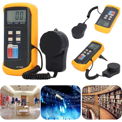 Digitales Luxmeter LX-1330B mit LCD-Bildschirm, Messbereich von 0,1 bis 200.000 Lux (1/5)