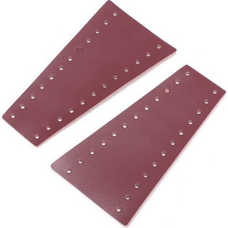 2 leviers moto couvre frein embrayage microfibre cuir 15-18mm/0.59-0.71in bordeaux (1/3)