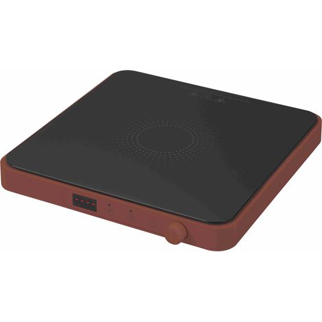 Tognana piastra a induzione Iridea, 2000W, display digitale, rosso mela, timer 240 min, touch, 33x33 cm