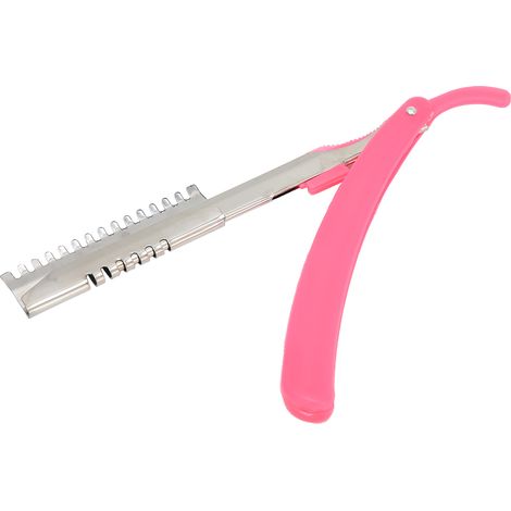 Rasoir droit pliable manuel pour homme, tondeuse à sourcils pour femme (sans lame) (1/5)