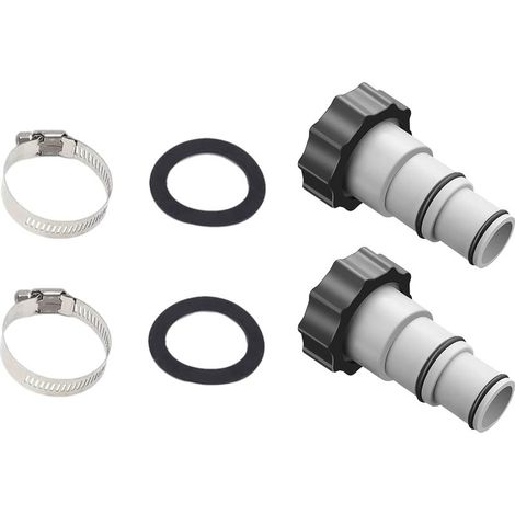 Pool Hose Adapter A, Pool Hose Adapter Diameter 38mm and 32mm, Pool Hose Adapter A, Pool Hose Adapter for Pumps with Hose Connector (2 Pieces) (1/5)