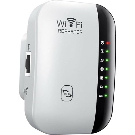 WLAN-Signalverstärker, 7-LED-WLAN-Signalverstärker für mehr WLAN-Abdeckung im ganzen Haus, kompatibel mit Routern