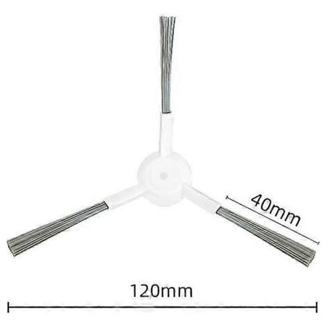 NALOOKAMIC Pièces détachées pour aspirateur robot Bot L10S Pro et L10S Ultra : brosse latérale en caoutchouc, filtre, chiffon de nettoyage. (1/4)